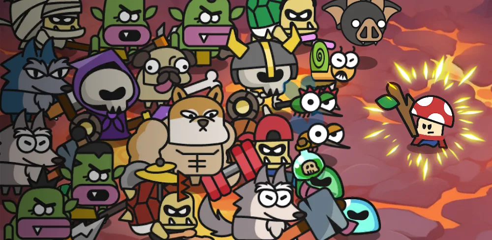 Mushroom Hero v1.03.008 MOD APK (Damage, Defense Multiplier, God Mode)
