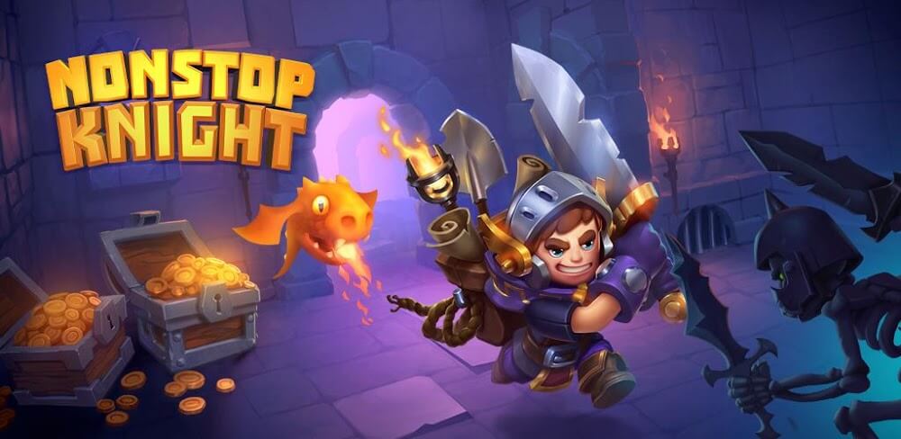 Nonstop Knight v2.20.1 MOD APK (Weak Enemy, No Skill CD)