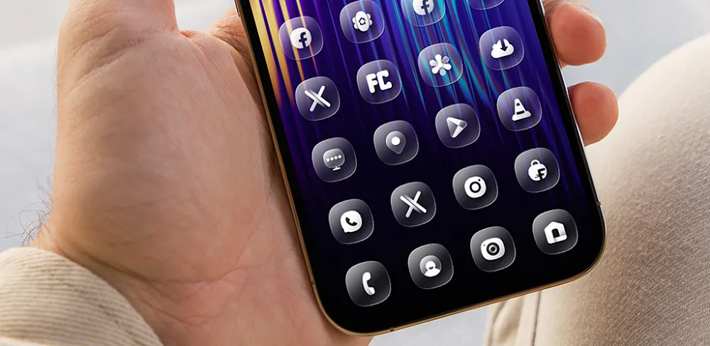 OneUI Glass IconPack v2.1 APK (Full Version)