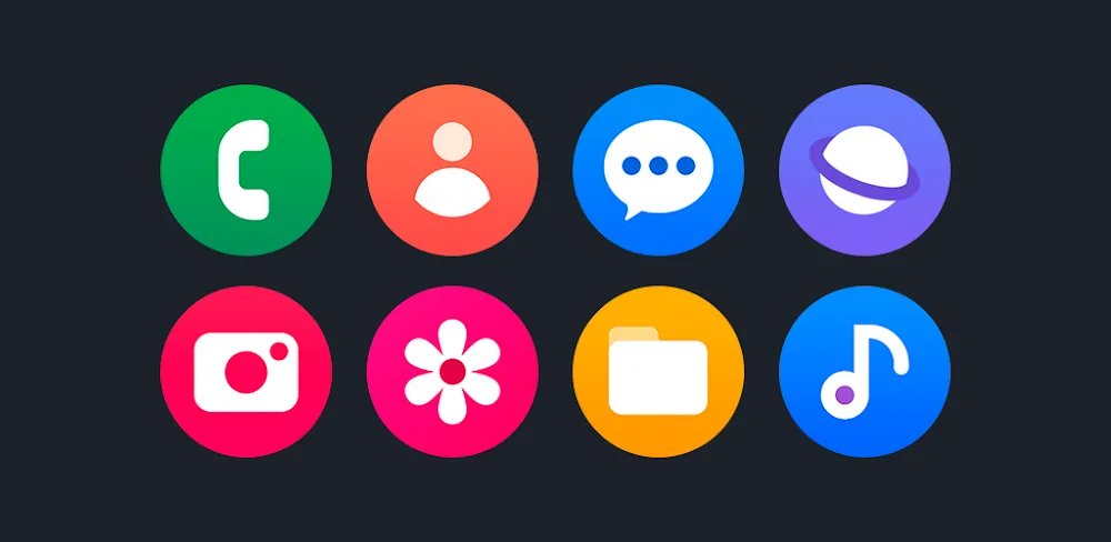 OneMax 6 – Icon Pack (Round) v6.1 APK (Full Version)