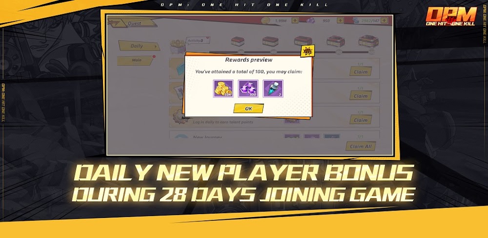OPM One Hit One Kill v1.0.4 MOD APK (Dmg Multiple, Defense Multiple)