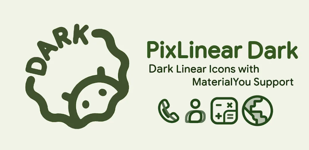 PixLinear Dark Icon Pack v1.7 APK (Full Version)
