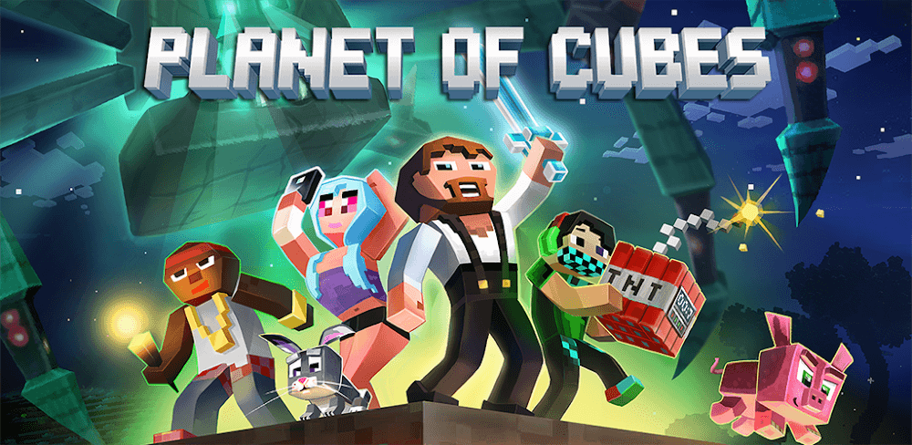 Planet of Cubes Craft Survival v3.0.1 MOD APK (No ADS)