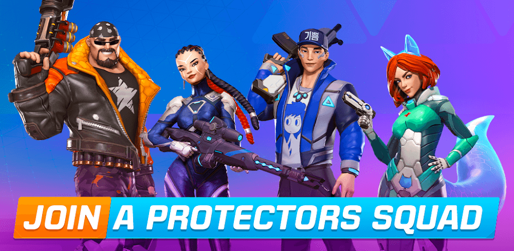 Protectors: Shooter Legends MOD APK v0.9.1 (Unlimited Ammo)