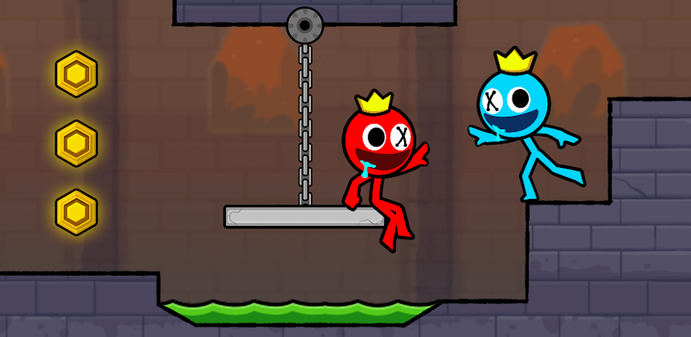 Red and Blue Stickman 2 v2.2.19 MOD APK (Unlimited Money, All Unlocked)