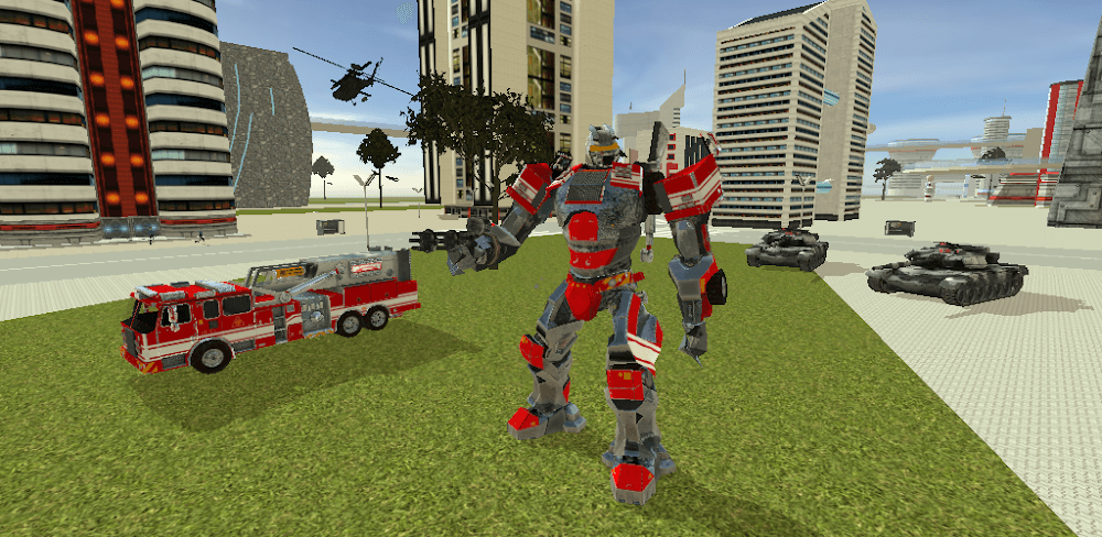 Robot Firetruck v1.7.3 MOD APK (Unlimited Upgrade Points)