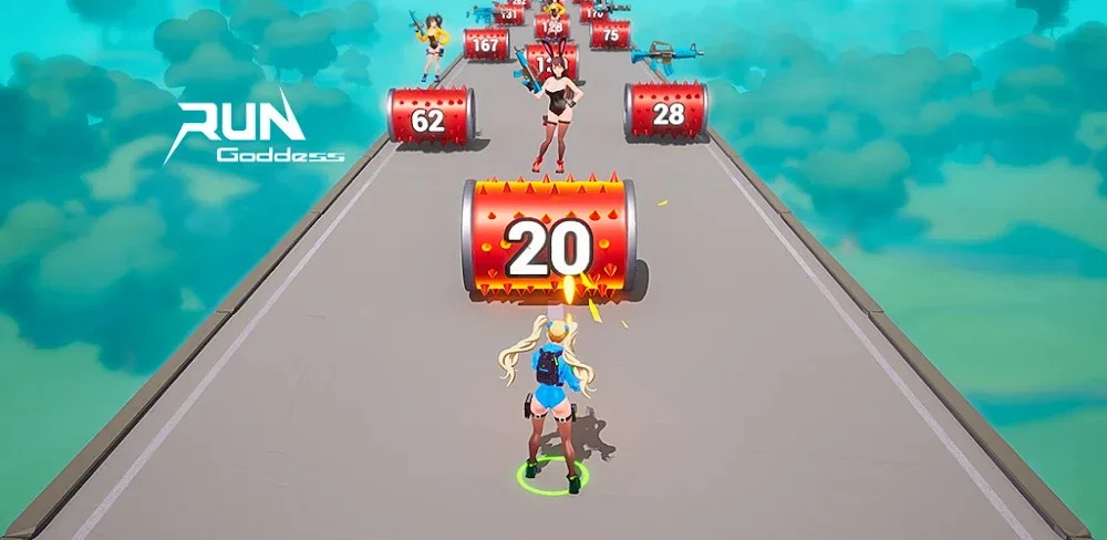 Run Goddess v0.0.55 MOD APK (Menu, Slower Enemy)