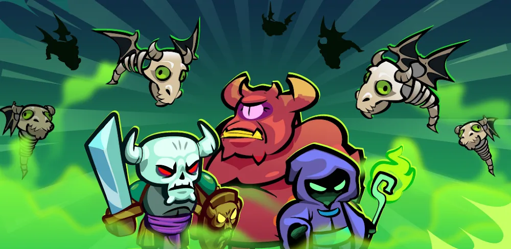 Skeleton Wars v21.0.6 MOD APK (Menu, Attack & Defense Multiplier, God Mode)