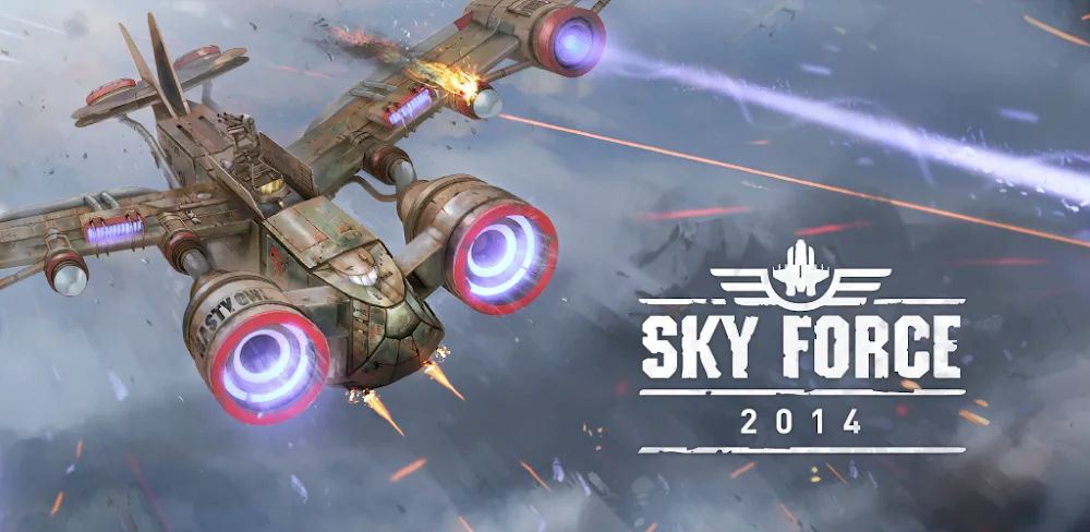 Sky Force 2025 v1.50 MOD APK (Unlimited Money, God Mode, Damage)