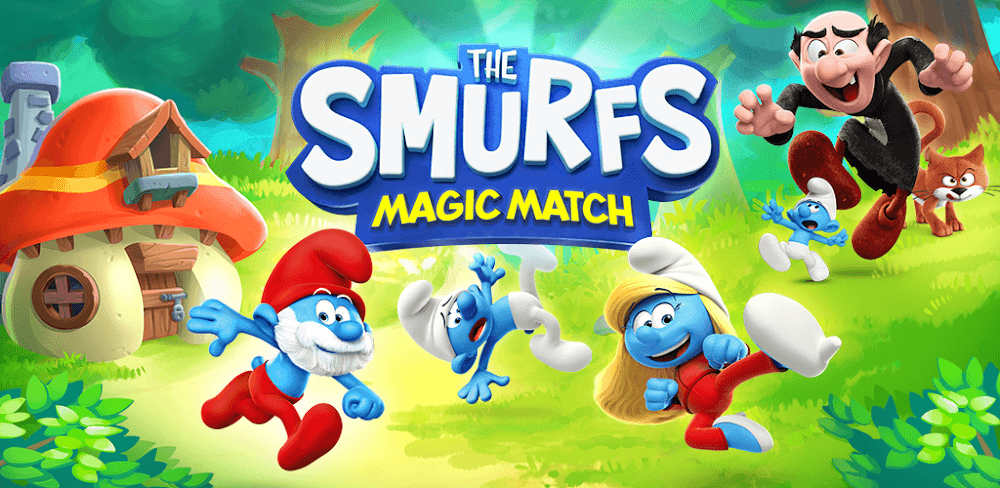 Smurfs Magic Match v4.10 MOD APK (Unlimited Lives/Moves/Coins Rewards x100)