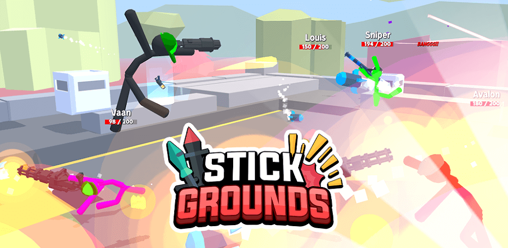 Stickgrounds.io: Stumble Wars v0.160 MOD APK (Free Rewards)