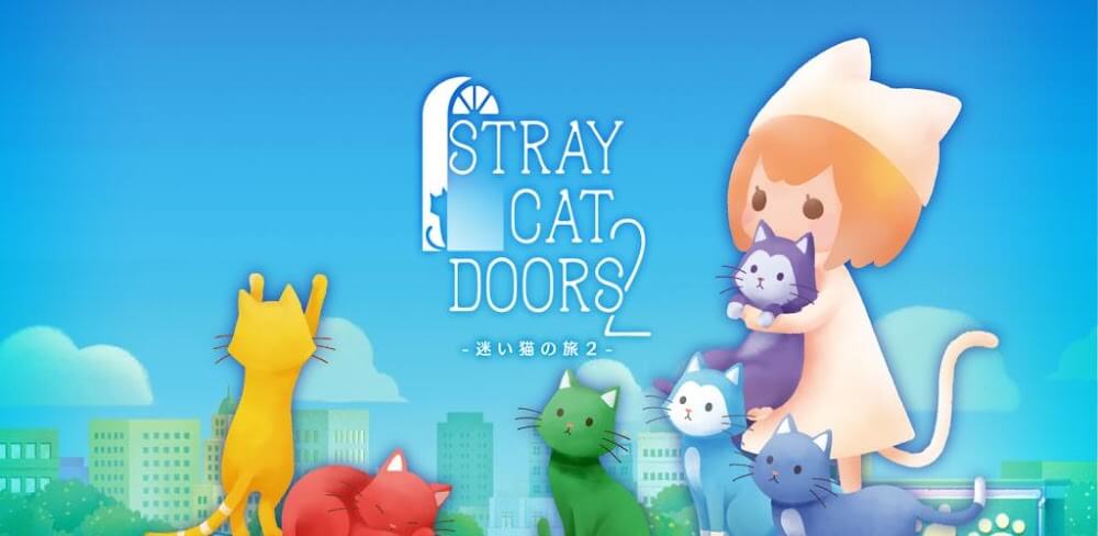 Stray Cat Doors 2 MOD APK v1.0.7937 (Unlocked Skins, Double Reward, No ADS)