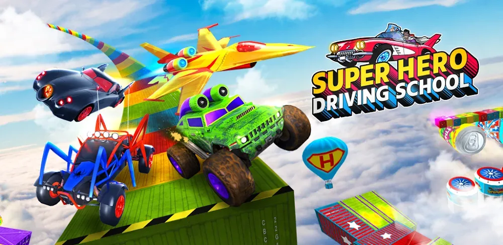 Super Hero Driving School v0.11.0 MOD APK (Unlimited Money, Unlocked All Cars)
