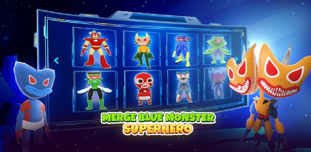 Superhero Blue Monster Color v1.0.43 MOD APK (Free Rewards)