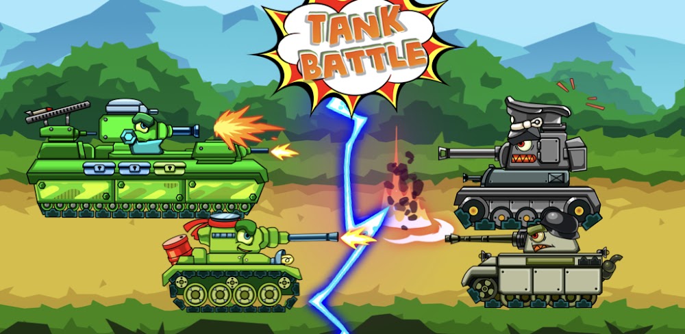 Tank Battle: Tanks War 2D MOD APK v6.7.8 (Dumb Enemy)