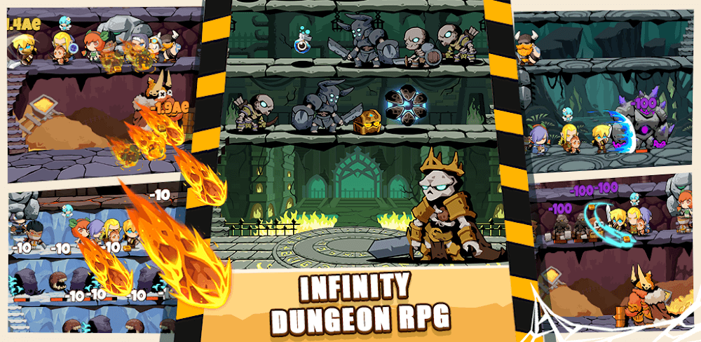 Tap Dungeon Hero v6.0.16 MOD APK (Unlocked Members, Massive Damage)