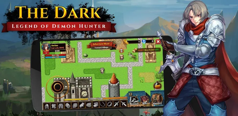 The Dark RPG: 2D Roguelike Pro v2.0.4 MOD APK (Dumb Enemy, Unlimited Diamonds)