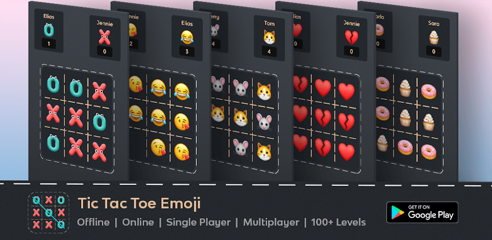 Tic Tac Toe Emoji v7.2 MOD APK (No ADS)