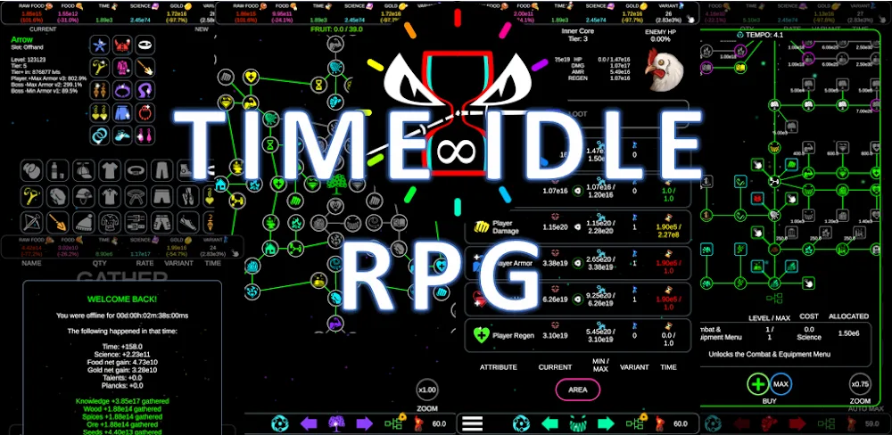 Time Idle RPG v1.0 MOD APK (Menu, Free Purchase)