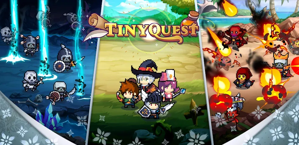 Tiny Quest : Idle RPG Game v1.10.5 MOD APK (Menu, Unlimited Diamonds, Speed)