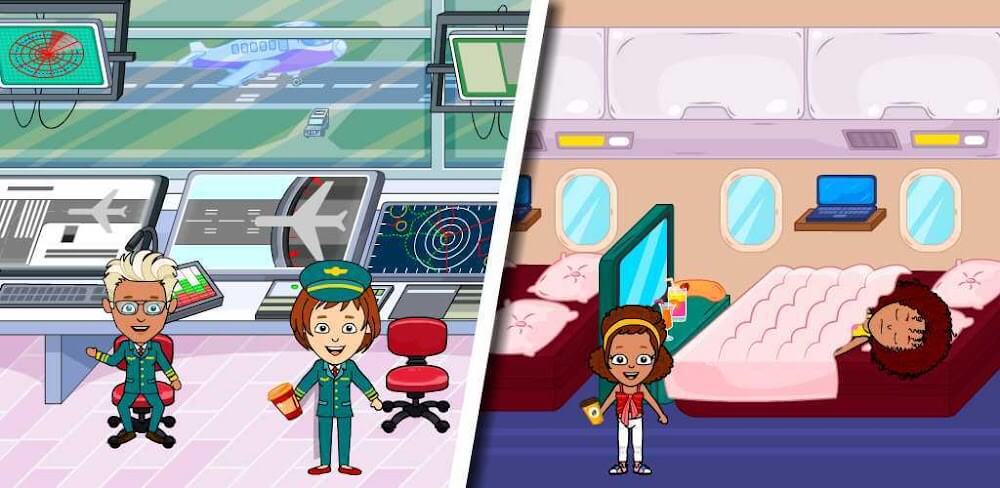Tizi Town – My Airport Games v3.0.2 MOD APK (Unlocked Clothes)