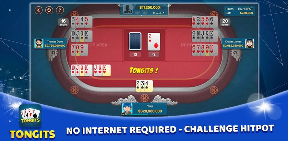 Tongits Offline v2.2.2 MOD APK (Free Rewards)