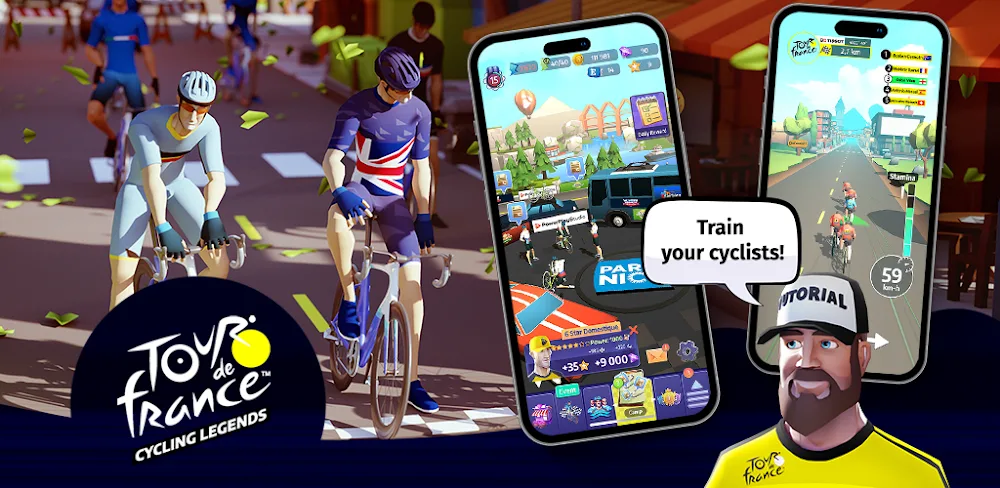Tour de France Cycling Legends v2.0.1 MOD APK (Menu, Game Speed)