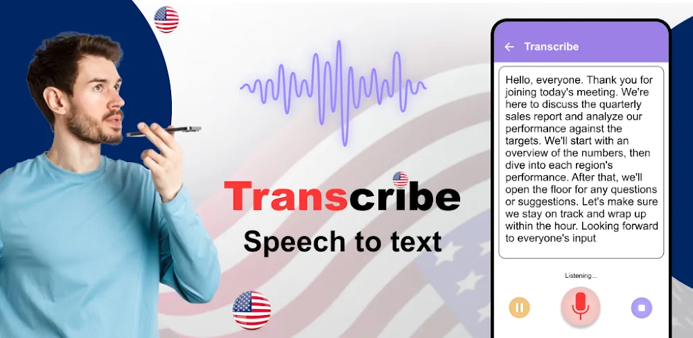 AI Speech to text: Transcribe v1.36 MOD APK (Premium Unlocked)
