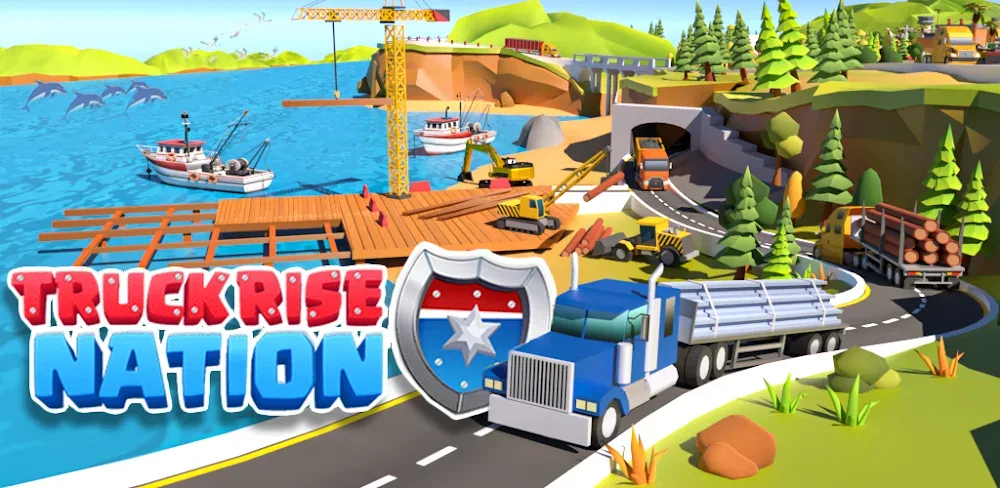 Truckrise US Truck Empire v2025.0.1 MOD APK (Free Shopping, No-ADS)