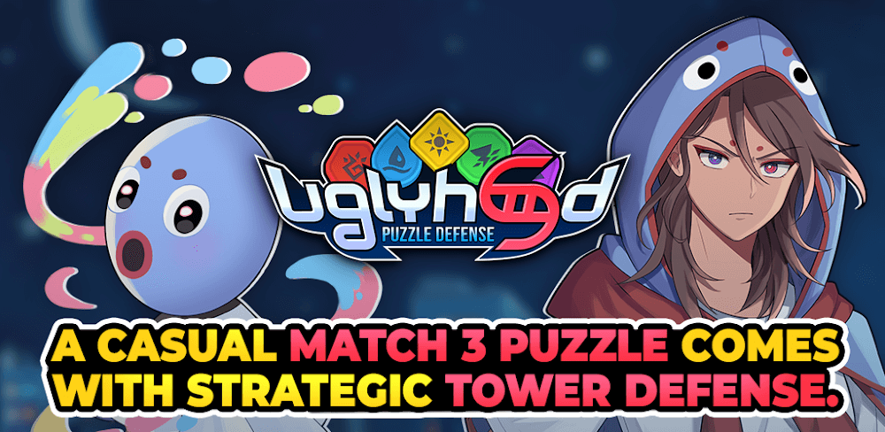 Uglyhood: Puzzle Defense MOD APK v1.15.10 (Damage Multiplier, Free Skill)