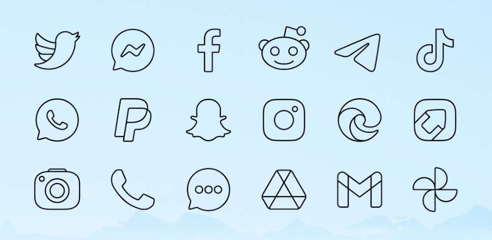 Vera Outline Black: Icon Pack APK v6.4.6 (Full Version)