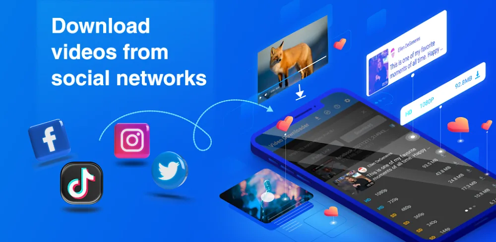 Video Downloader: All Socials v1.7.0 MOD APK (Premium Unlocked)
