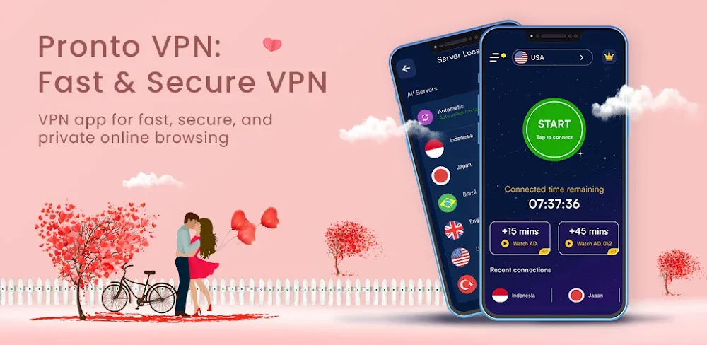 VPN Pronto : Fast & Secure VPN v11.4.270 MOD APK (Premium Unlocked)