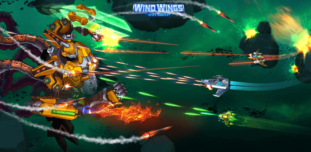 WindWings: Space Shooter MOD APK v1.3.115 (Menu, Money, God Mode)