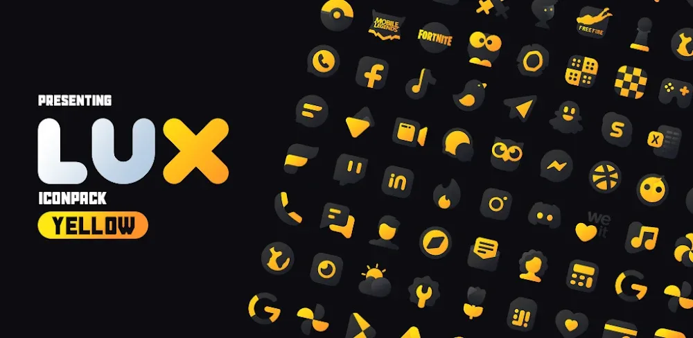 Yellow IconPack : LuXYellow v5.1 APK (Full Version)