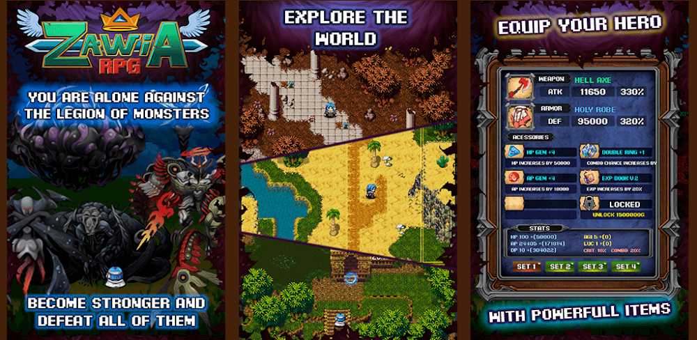 Zawia RPG v1.2.1.67 MOD APK (Menu Money, God Mode)