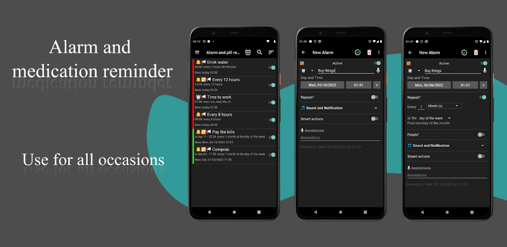 Alarm And Pill Reminder v1.41 MOD APK (Premium Unlocked)
