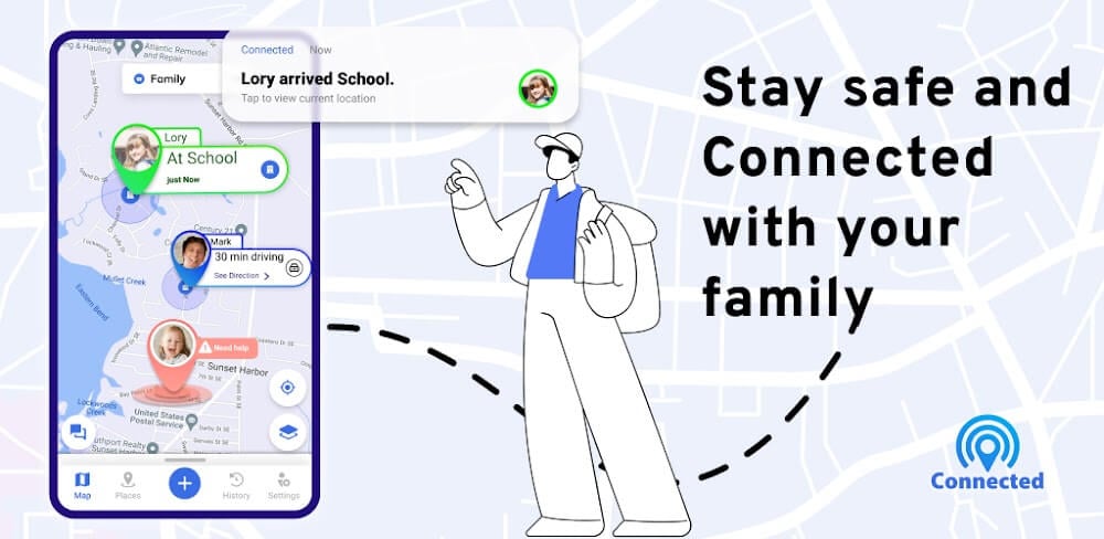 Connected: Family Locator v1.10.3 MOD APK (Premium Unlocked)