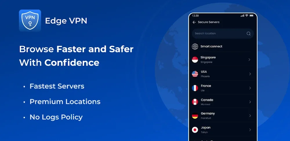 Edge VPN – Simple & Fast v1.4.3 MOD APK (Premium Unlocked)