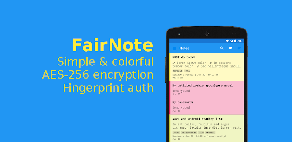 FairNote v5.1.9 MOD APK (Pro Unlocked)
