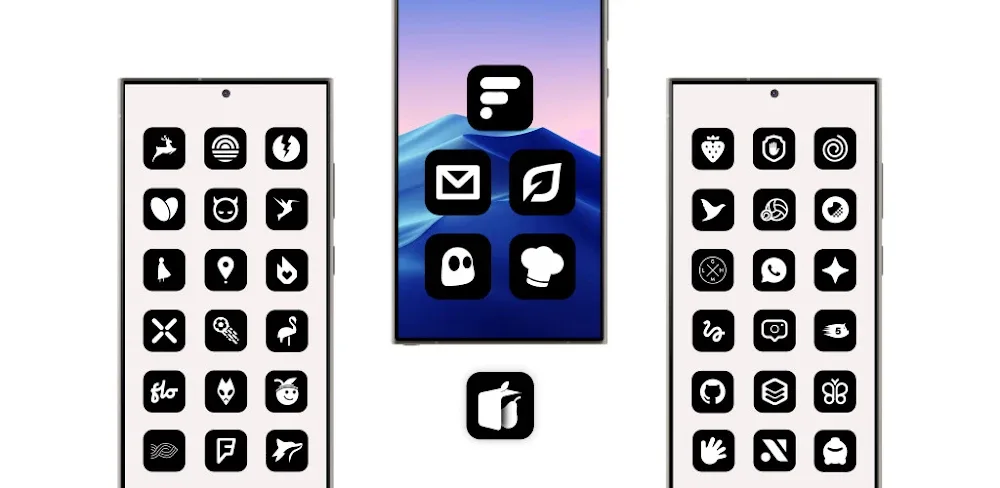 iBlack – Icon Pack v6.3 APK (Full Version)