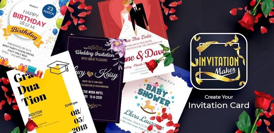 Invitation Card Maker v1.2.7 MOD APK (Premium Unlocked)