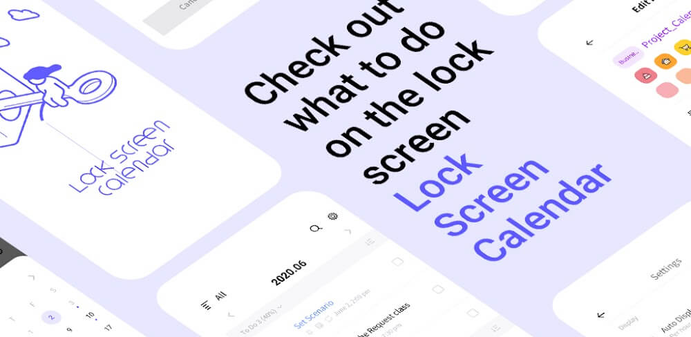 LockScreen Calendar – Schedule v2.1.16 MOD APK (Premium Unlocked)