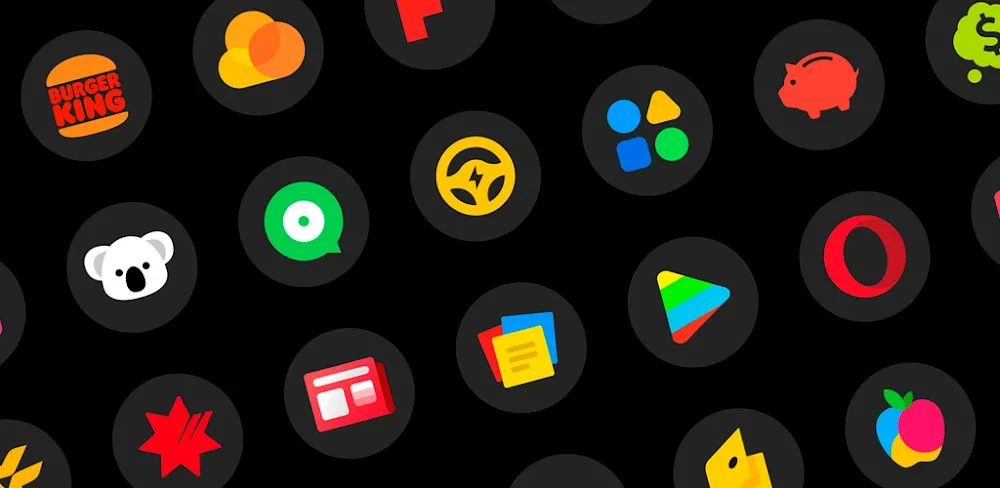 MiDark – Icon Pack (Round) v1.4.7 APK (Full Version)