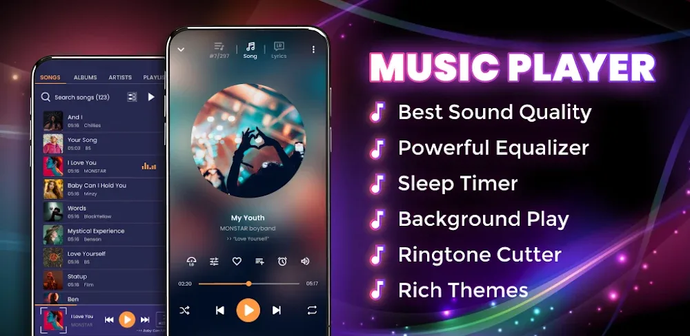 Music player v230.05 MOD APK (Premium Unlocked)