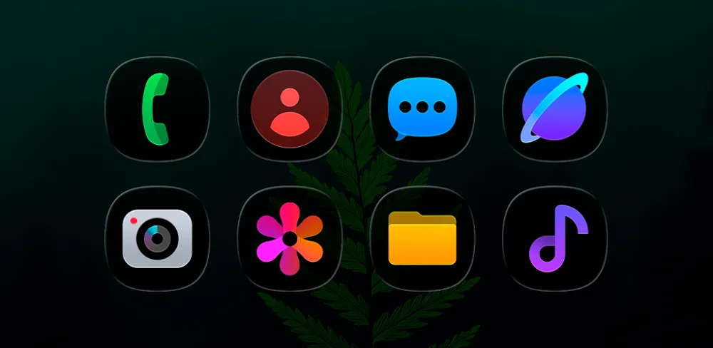 OneColor GlassDark – Icon Pack v1.9 APK (Full Version)