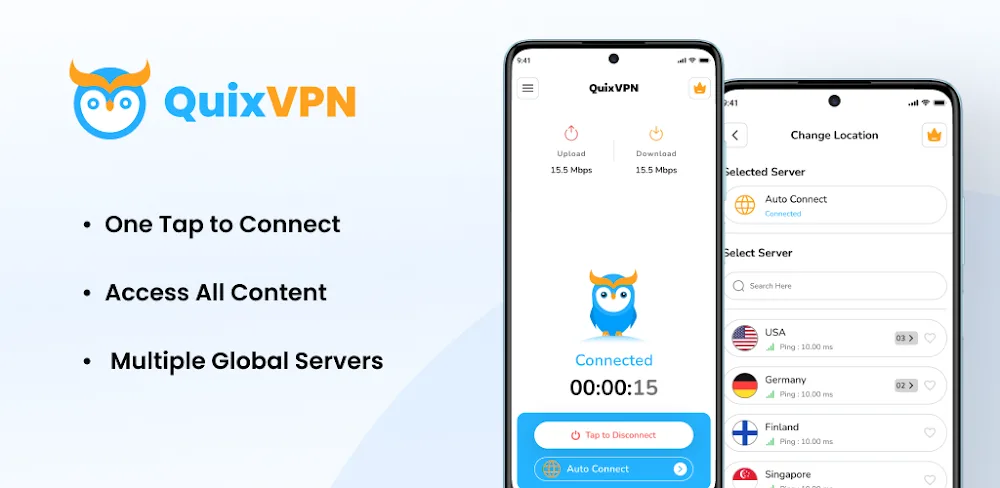QuixVPN v1.13.1 MOD APK (Premium Unlocked)