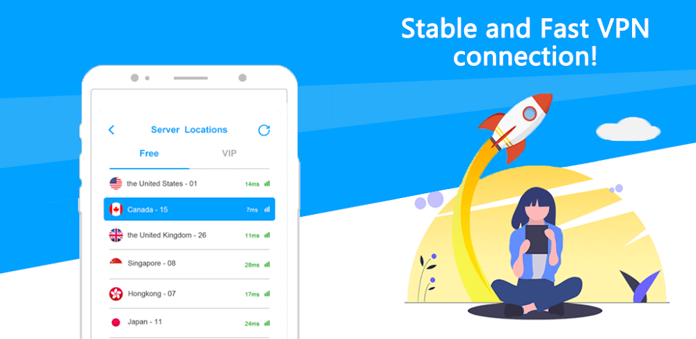 Rapid VPN v2.3.9 MOD APK (Premium Unlocked)