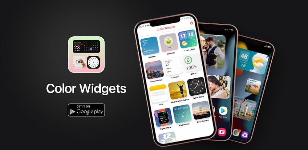 Widgets iOS 15 – Color Widgets v1.12.4.2 MOD APK (Premium Unlocked)