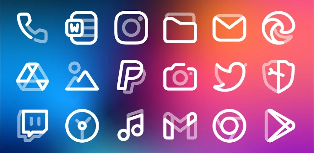 Aline White: linear icon pack v1.9.9 MOD APK (Full Version) Download